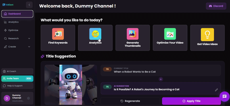 VidGent AI Coach preview
